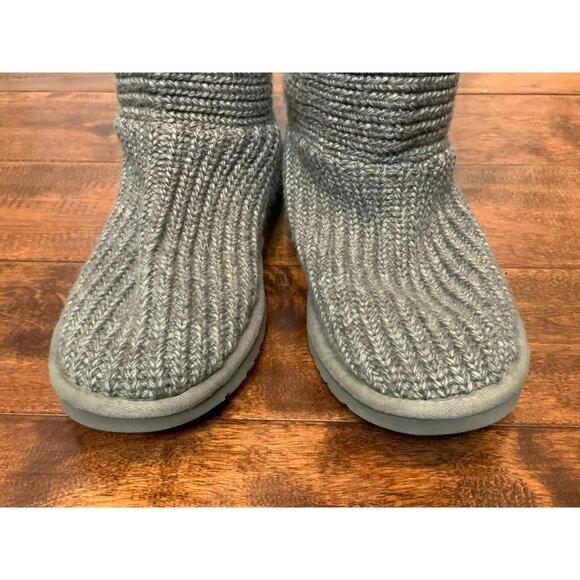 Ugg Australia Gray Classic Cardy Knee High | Fold Over Boots W/ Buttons, Size 9 - Picture 4 of 12